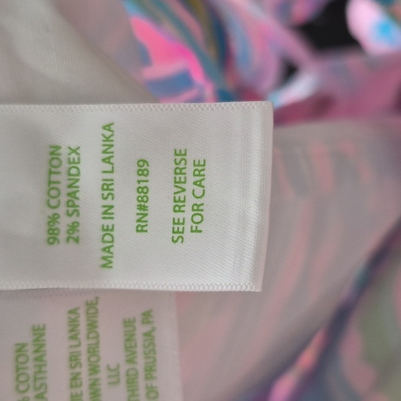 NWT Lilly Pulitzer Buttercup Pink/Blue Tropical Vacation Stretch Shorts Size 0 - Picture 9 of 9